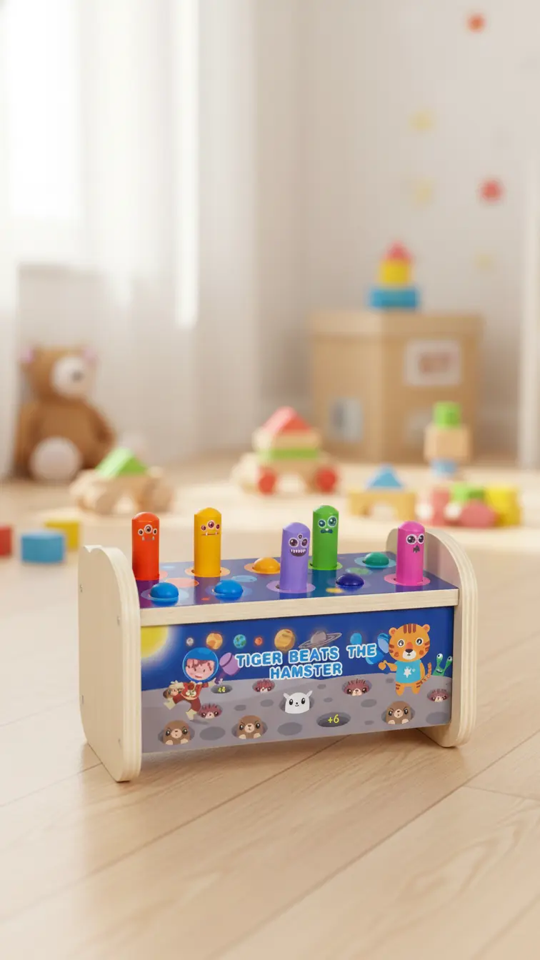 Tiger Hammer, a pounding toy built for group and sibling play.